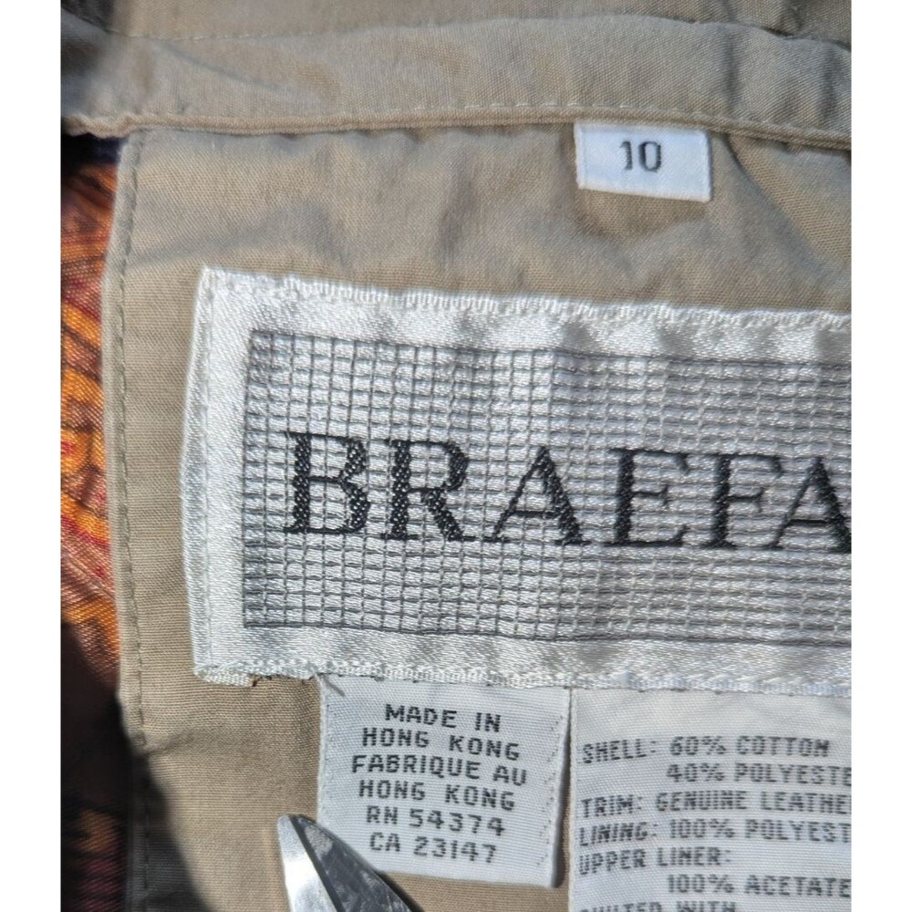 Braefair Trenchcoat Womens Size 10 Zip Out Liner Tan Vintage - Picture 12 of 16